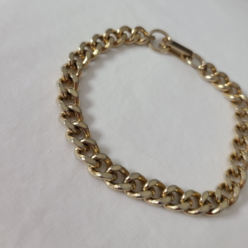 Goldtone Link Bracelet - Picture 2 of 10